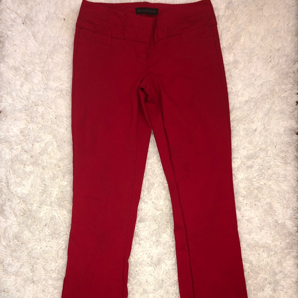 Cherry Red Exact Stretch Slacks The Limited ❤️